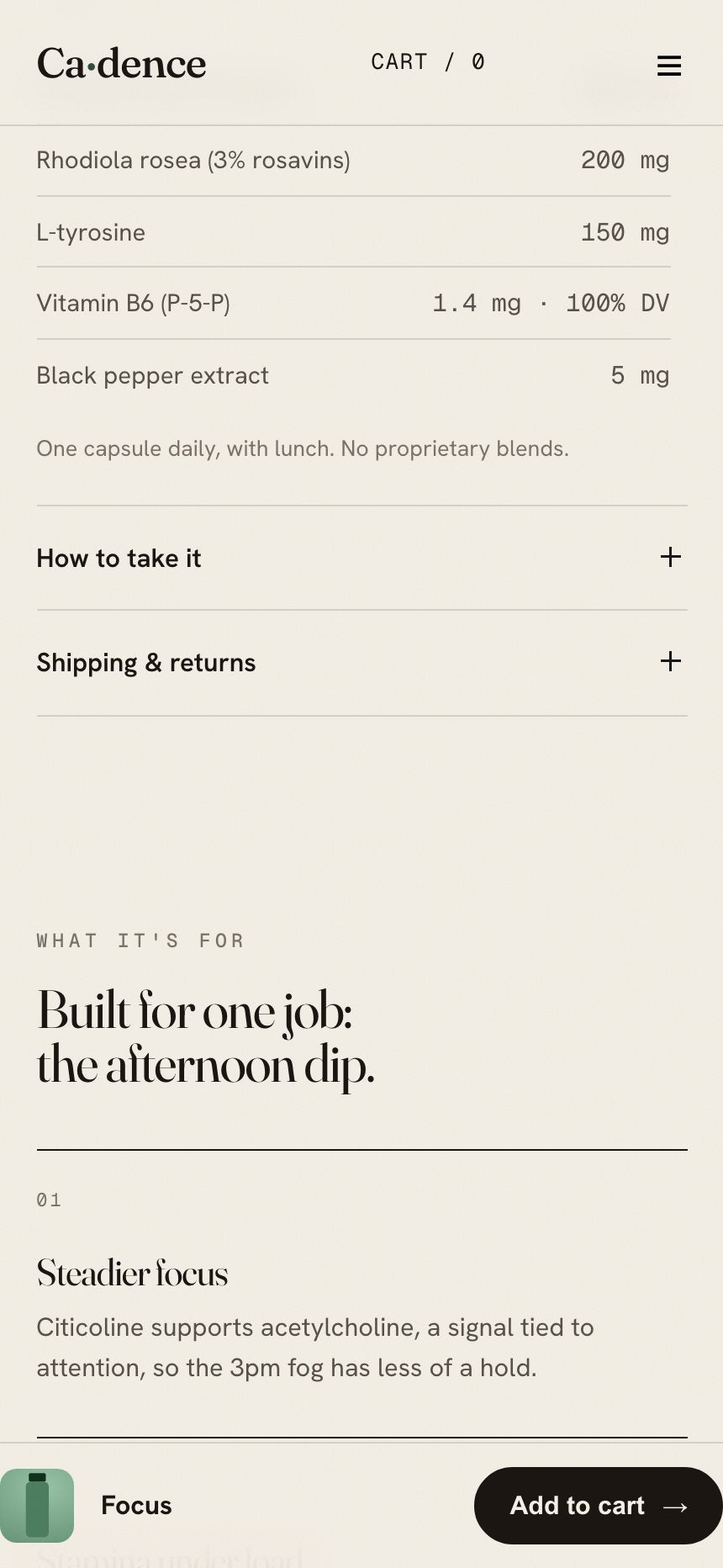 Sticky Buy Button